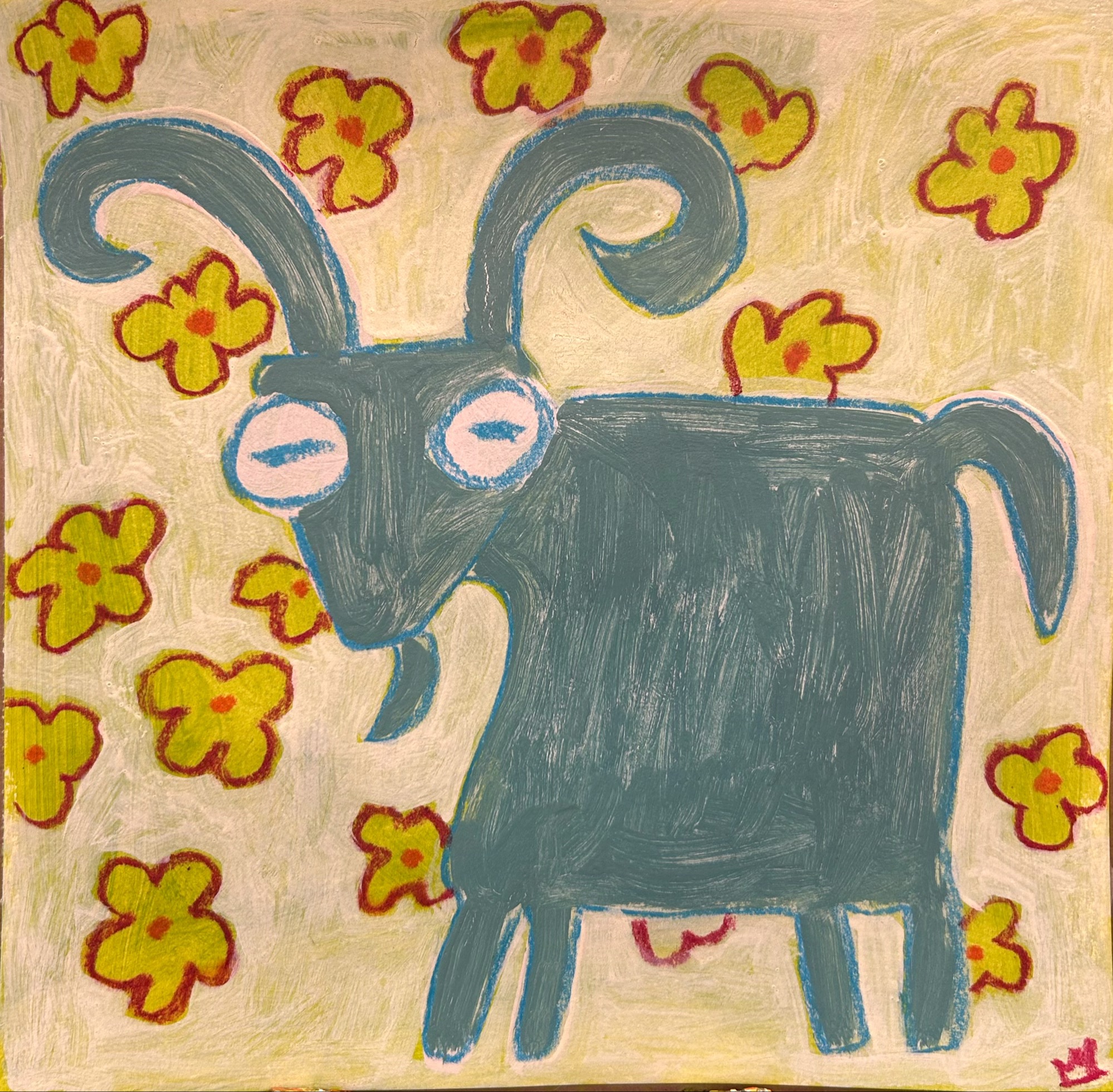 Marvin, an original painting by Mel Ryan King.
